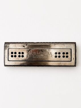Vintage Hohner Melodia A64 Harmonica Key of B Made in Switzerland Wooden Comb